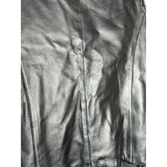 Cripple Creek Men's Leather Vest Western Cowboy Style Black Size L‎